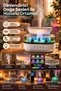 Raindrop Air Humidifier - Aromatherapy Diffuser - 7 Colors Rgb - Relaxing Sounds - 2