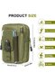 2 Pcs Tactical Molle Pouch, Nylon EDC Pouch, Waist Bag with Zipper Waterproof Belt Pouch Utility Gadget Small Molle Pouch Belt Bag for Sports, Hiking, Camping,Traveling, Cycling, Fishing (Green) - 2