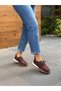 Brown Suede Lace-Up Women's Casual Shoes