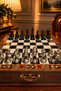 Premium Luxury Chess Set, Black Silver Metal Pieces, Solid Wood Chess, Gift, Chess Set 33 × 33 × 7 cm - 4