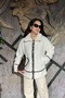 Stripe Detailed Zipper Closure Plush Jacket Sun588