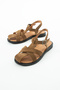 Sara Genuine Leather Cross-Strap Women's Sandals - 5