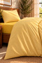 100% Cotton 160 Tc (63 Thread) Single Duvet Cover Set Yellow