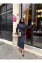Imported Trench Coat Torino Fabric Polka Dot Pattern Belt Included Belt Detail Lined Design Suit - 3
