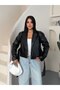 Trend Crop Leather Jacket Coat - 2