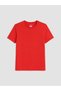 Two Mt Shop Quality Koor Sport Red Combed Cotton Plain Standard & Regular Women's Sports T-Shirt