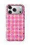 Compatible with iPhone 18 Pro - Pink Candy Star, Double Layer Cover, Shiny Surface Protective Case