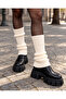 Ecru Knitwear Knitted Women's Leggings 100% Acrylic Winter Socks Leggings - 3