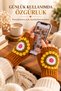 Hand Knitted Brown Floral Pattern Fingerless Gloves Hand Warmer Winter Knitted Gloves - 5