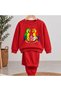 Team Sweatshirt Baby Parrot Family Printed Girls Boys Crew Neck Sweatshirt