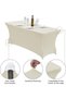 Spandex Tablecloth, 6FT Table Cover Rectangular Stretch Table Cloth Tight Fit Tablecloth for - 3
