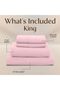 طقم ملاءات سرير توأم - 3 قطع - من الألياف الدقيقة المصقولة - مقاوم للانكماش والبهتان - 3