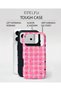 Compatible with iPhone 18 Pro - Pink Candy Star, Double Layer Cover, Shiny Surface Protective Case - 3