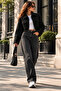 Women's Crop Jacket with Zipper Pockets, Short Cashmere Jacket, Casual Stylish Oversized Coat - 5