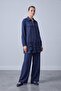 Women's Cut-Out Lace Detailed Zippered Jacket and Trousers Set 14534