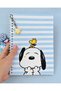 Snoopy A5 Spiral-Bound Lined Notebook 80 Sheets, 6 Pieces of 44 mm Badges, and 4 Pages of A4 Sticker Set - 4