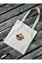 Canvas Tote Shoulder Bag Women's Daily Handbag Suitable for A4 Size Handmade Natural Fabric Large Tote Bag - 2