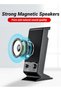 مكبرات صوت للكمبيوتر المحمول صغيرة الحجم ورقيقة مع تحكم في مستوى الصوت ومقبس صوت 3.5 ملم، USB - 4