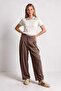 Pleated Polyviscon Trousers Lby0104 Mink - 2