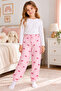 Girl's 4-Pack Suede-Velvet Fabric Pajama Bottoms - 4
