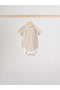 100% Cotton Cream Colored Neutral Short Sleeve 5-Piece Baby Bodysuit Alyan5397 - 7