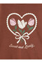 Two Mt Shop Quality Lcw Kids Brown 3 Thread Raster Printed Standard & Regular Girls' Sweatshirt - 3