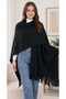 Red Cafe Restorant Hotel Fleece Shawl Scarf Kaşkol - 3