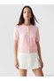 Alita City Lcw Everyday Pink Knitwear Plain Women's Cardigan with a Difference
