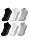 Children's Non-Slip Sole Booties Socks Set of 6 Black White Gray Soft Flexible Scented Daily Socks Comfortable