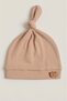 Unisex Baby 100% Cotton Interlock Peak Knotted Teddy Bear Embroidered Newborn Beanie Hat Set of 4 0-6 Months - 3