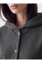 Nevavm Farkıyla Lcw Everyday Anthracite 2 Thread Shaded Plain Midi Women's Cardigan - 3