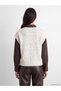 Alita City Lcw Everyday Ecru Knitwear Patterned Short Women's Sweater with a Difference - 4