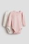 2-pack long-sleeved bodysuits