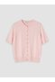 Alita City Lcw Everyday Pink Knitwear Plain Women's Cardigan with a Difference - 5