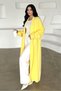 Women's Oversized Long Knit Cardigan – Pink, Stone, Beige, Black, Brown, Yellow, Baby Blue - Standard Size