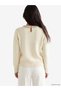 Alita City Lcw Vision Ecru Knitwear with Stone Oval Collar Women's Sweater - 4