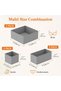 Foldable Fabric Storage Bins, Clothes Organizer Boxes, Storage Boxes for Storing Socks, Under - 2