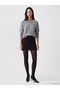 Alita City Farkıyla Lcw Everyday Gray Oval Collar Button Detailed Women's Knitwear Sweater - 2