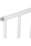 Indoor/ Outdoor Extendable No Trip Gate-for Stairs Doorways, Mesh Safety Gate for Baby / Infant / Toddlers | 60-107cm- Metal (White) - 4