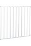 Indoor/ Outdoor Extendable No Trip Gate-for Stairs Doorways, Mesh Safety Gate for Baby / Infant / Toddlers | 60-107cm- Metal (White) - 2