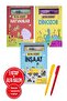 Alfa Kalem+</DNTCTMS>  Ömer Canbi̇r 3 Book Set (Paint and Explore-Construction+Paint and Explore-Dinosaur+Paint and Explore-Animals)