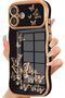 ZTOFERA for iPhone 16 Plus Case Cute Curly Wave Frame - White
