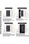 Smart Lock Glass Door Lock WiFi Remote Unlocking TY APP Fingerprint Password IC Card Mechanical Key Unlocking Methods Door Lock Interchangeable Lock Body Direction for 10-12mm Thickness - 8