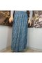 Elastic Waist, Vibrant Colored Patterned Viscose Printed Fabric Maxi Skirt, Prayer Skirt, Size 38, 100 kg - 7