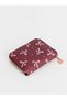 Özmarka New Season Burgundy Bow Patterned Women's Wallet - 3