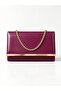 Women's Burgundy Stripe Detailed Chain Shoulder Bag - 2