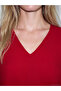 Alita City Lcw Vision Red Plain V-Neck Long Sleeve Women's Blouse with a Difference - 3