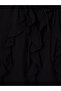 Alita City with a Difference from the Lcw Modest Black Plain Tie-Neck Long Sleeve Women's Blouse - 3