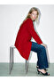 Alita City Lcw Vision Red Plain V-Neck Long Sleeve Women's Blouse with a Difference