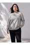 Alita City with a Difference Lcw Curve Gray Large Size Women's Sweatshirt